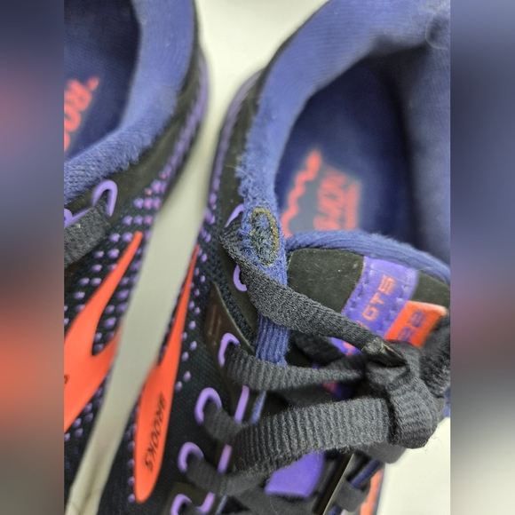 Brooks Adrenaline GTS 22 Shoes Women's 8 B Blue Black Running Training Sneakers - Picture 4 of 10